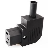 Adaptador de Cobre LZ-14-T2R 10A 250V IEC 320, Conector C14 en Ángulo a C13 para PC