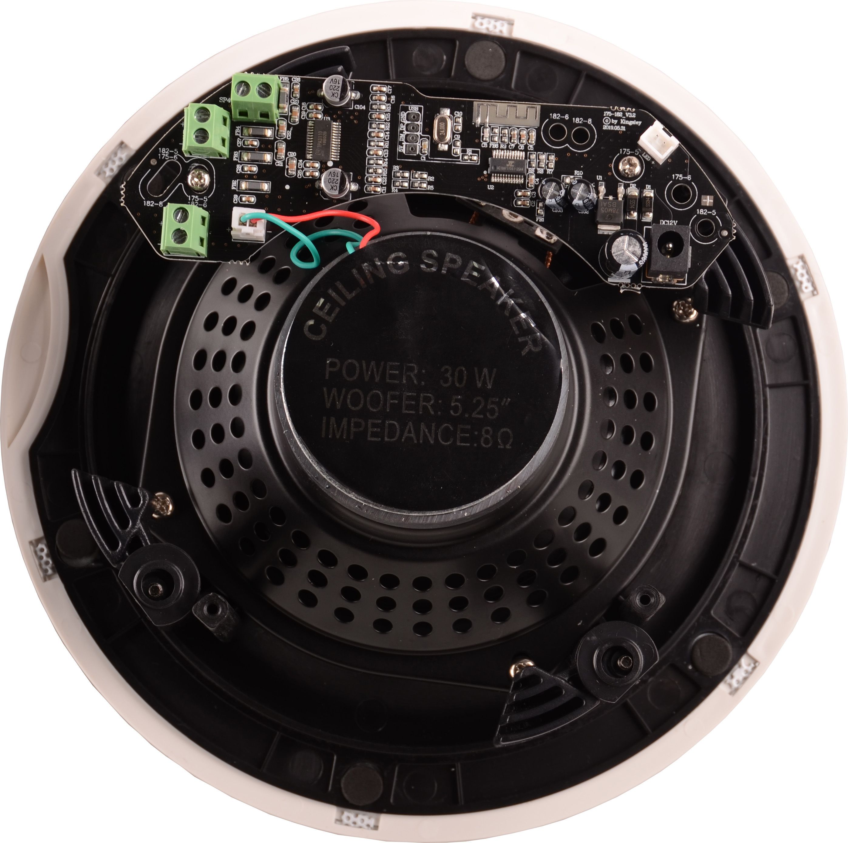 2026 Factory 2025 Factory Trade Price Active Amplified Frameless Ceiling Speaker for Pair Playing Phone Music For Public Address system music, · image 6