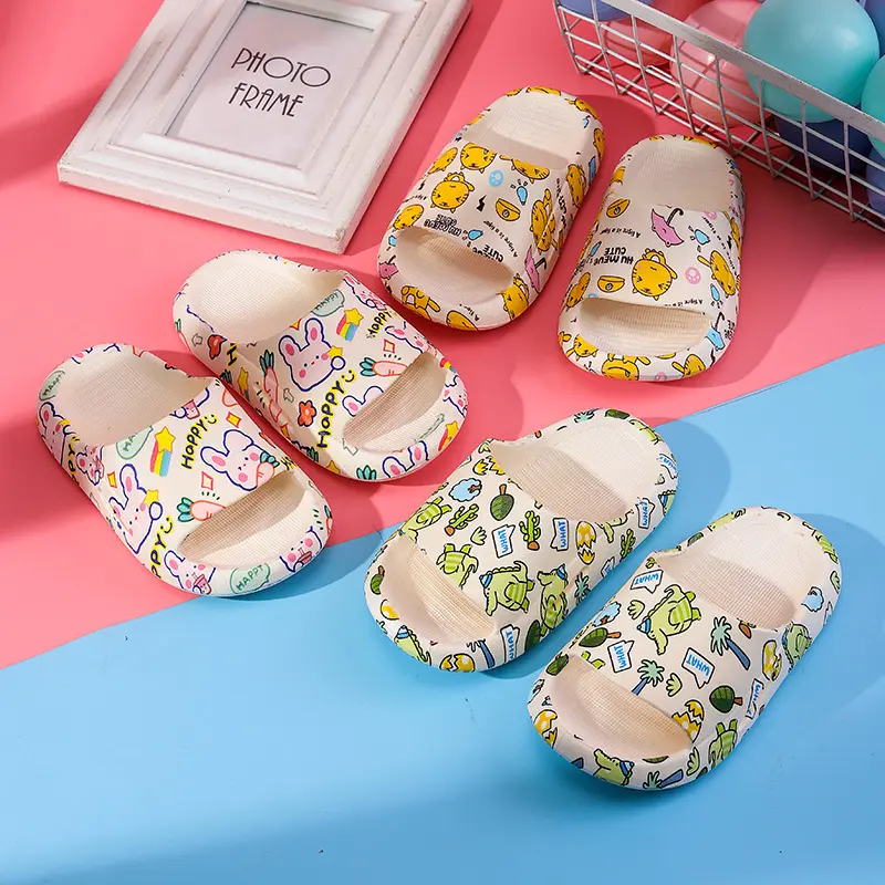 Zomer Baby Cartoon Slippers Kids Indoor Bad Antislip Zacht En Comfortabel Voor Jonge Kinderen Schoenen Baby