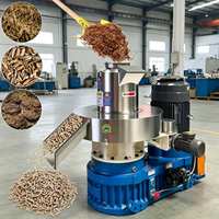 Mini-granulateur à anneau portable pour granulés de bois, de coques de riz et de biomasse, haute performance, grande capacité, alimenté par moteur, pour la production de combustible agricole