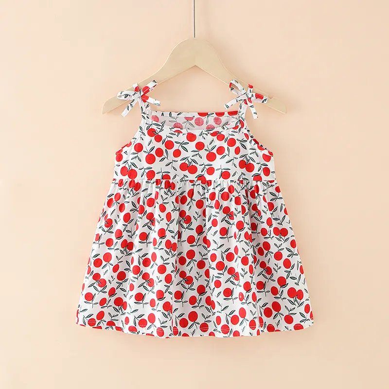 Children's Princess Slip dress Summer 2022 new fashion casual sweet and cute style Children's floral dress