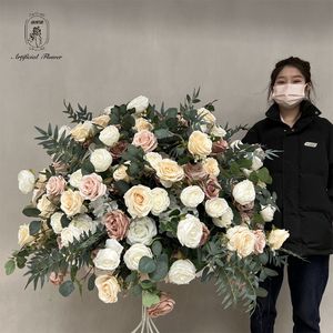 DKB fabbrica nuovo arrivo rosa artificiale peonia bambino alito palline di fiori centrotavola per decorazione di nozze Flor De Casamento - Product Image 5