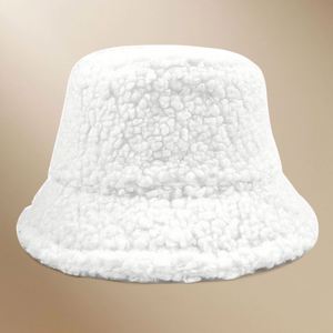 Winter Thick Furry Fluffy Bucket Hat Plush Fisherman With Lining Warm Slouchy Knit Cap <b>Fleece</b> <b>Beanie</b> Chapeau Pour - Product Image 4