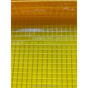 1000gsm 1100dtex in vinile trasparente in PVC telone impermeabile telone in tessuto di rete in PVC rotolo di telone per porta avvolgente