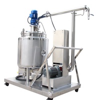 Prix d'usine en acier inoxydable jus pasteurisation machine mobile chocolat réservoir pulvérisateur machine