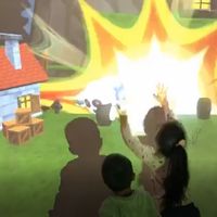 Système de projection interactif pour sol/mur, 22 jeux intelligents pour enfants, tableau blanc interactif, multi-points, grand écran