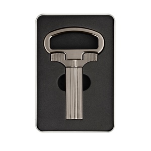 Sacacorchos de Vino Tinto Vintage de Envío Rápido, Destapador de Vino Metálico, Estuche de Aleación de Zinc Negro, Abridor de Botellas de Dos Puntas - Product Image 4