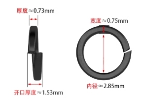 LeGood DIN127 Black Oxide Carbon Steel Split <strong>Spring</strong> Lock Washer M4.0 - Product Image 4