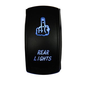 สวิตช์โยกแบบ LED 5 ขา 12V 24V DPDT แบบกดติดปล่อยดับ สำหรับเรือ รถออฟโรด และอื่นๆ - Product Image 5