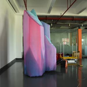 KeepFuns Formation géante gonflable personnalisée en forme <span class=keywords><strong>de</strong></span> <span class=keywords><strong>roche</strong></span> <span class=keywords><strong>de</strong></span> <span class=keywords><strong>cristal</strong></span> - Accessoire gonflable à thème pour fêtes, décor <span class=keywords><strong>de</strong></span> scène et événements - Product Image 2