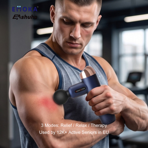 Masseur fascial sans fil à 4 vitesses pour la physiothérapie, mini <span class=keywords><strong>pistolet</strong></span> <span class=keywords><strong>de</strong></span> <span class=keywords><strong>massage</strong></span> avec vibrations profondes pour le corps - Product Image 2