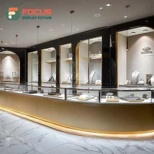 Mostrador de Exhibición de Joyería Minimalista para Centro Comercial, Mostrador de Metal para Centro Comercial, Vitrina para Joyería - Product Image 5