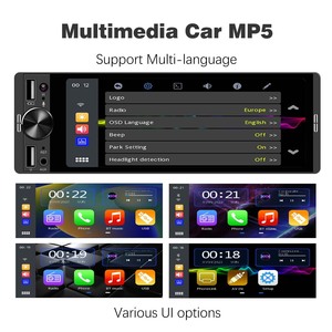 1DIN Carplay Xe Stereo 6.36Inch Phổ HD Autoradio Đa Phương Tiện MP5 Máy Nghe Nhạc Đài Phát Thanh Xe - Product Image 6