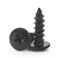 Vis autotaraudeuses à tête fraisée Phillips M3 M4 M5 en acier zingué noir pour le bois