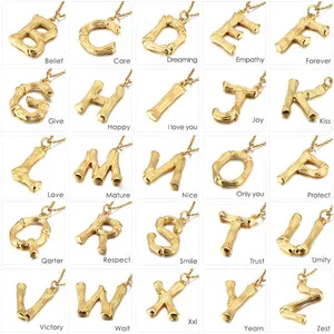 Collier avec initiales en acier inoxydable, perle en or 18K, 26 lettres de l'alphabet, nouvelle mode 2020