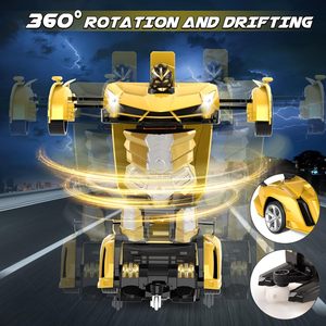 Voiture robot télécommandée universelle à rotation 360°, transformable, avec lumières éclatantes – Nouveauté très prisée - Product Image 3