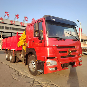 Camion Cargo Usato di Buona Qualità Marca HOWO 371400hp 6X4 per Carichi Pesanti <span class=keywords><strong>con</strong></span> Gru da 10,8T - Product Image 2