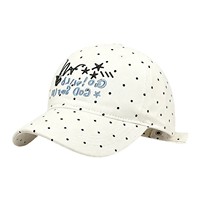 Casquette de baseball unisexe en coton 100% style coréen à pois brodés, tendance, polyvalente et amincissante pour le visage