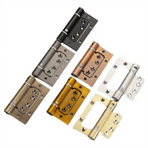 Charnière de porte papillon réglable en acier inoxydable avec ressort, épaisseur 3 mm, 4 trous, design moderne pour salle de bain et hôtel - Product Image 4