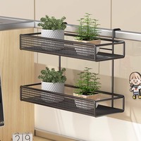 Étagère suspendue en métal, panier de bureau, écran de poste de travail, rangement multi-niveaux, gadget de bureau, cloison de bureau, installation facile