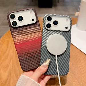 Per <span class=keywords><strong>iPhone</strong></span> 17 Air in fibra di carbonio custodia antiurto per <span class=keywords><strong>iPhone</strong></span> 16 15 14 Plus 13 12 <span class=keywords><strong>Pro</strong></span> Max <span class=keywords><strong>11</strong></span> magnetico Wireless ricarica Funda - Product Image 3