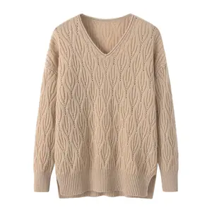 Meilleure vente femme 100% pull en cachemire tricot cachemire haut Cardigan adulte hiver EDELWEISS écharpes châle hiver Wrap