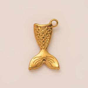 Dames Rvs Diy 18K Goudkleurige Vis Hanger Ketting Mode Aquarium Stijl Met Vacuüm Plating Oven - Product Image 6