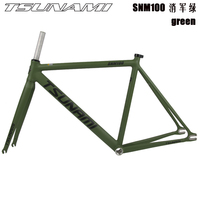 TSUNAMI SNM100 Cadre de vélo Kit de transport à engrenage fixe 49cm 52cm 55cm 58cm Cadre de piste de course en alliage d'aluminium