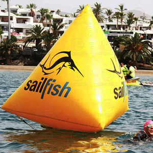 Boya inflable flotante de agua con logotipo personalizado para marcadores de carreras de agua - Product Image 2