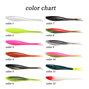 <span class=keywords><strong>Leurre</strong></span> souple flottant pour la pêche en eau salée et douce, 12 couleurs, 175 mm, 18 g, en TPE, simulateur de queue fourchue, pour achigan et brochet - Product Image 6