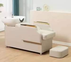 Cama de lavado de cabello moderna de alta calidad para peluquería, tipo semi-recostada, especial para salones. - Product Image 5