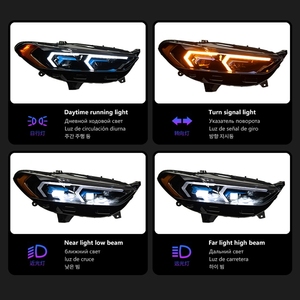 Servicio de Dropshipping para Faros Delanteros <span class=keywords><strong>Ford</strong></span> Mondeo 2013-2016, Conjunto de Faros LED con Señal de Giro Dinámica Secuencial, Actualización de Faros - Product Image 4