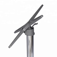 Pieds de table pliables en alliage d'aluminium - Base de table pliable peu encombrante avec mécanisme de verrouillage pour tables à manger/extérieures/banquets