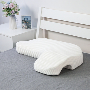 Oreiller de soutien arqué en mousse à mémoire de forme à récupération lente avec trou pour le repos des bras, soulageant la pression sur le cou, les jambes, les bras et les mains, pour couple - Product Image 3