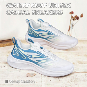 Calzado Deportivo Unisex, Parte Superior de Cuero Impermeable, Suela Acolchada Cómoda, Transpirable, Atlético, Primavera, Verano, Otoño, PVC, Goma - Product Image 2