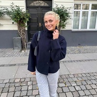 Veste Courte en Laine Croisée pour Femme, Col Montant, Blazer Élégant en Laine, Manteau Court pour Dames