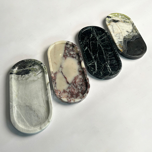 Bandeja Ovalada de Mármol para Baño de Hotel Moderno, Color <span class=keywords><strong>Viola</strong></span>, para Perfume, Diseño Duradero para Villa y Apartamento - Product Image 6