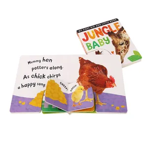 Fabrication de livres pour enfants en Chine Impression d'encre de soja en couleur Livres à rabat personnalisés pour les enfants
