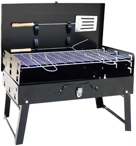Parrilla de carbón portátil para exteriores <span class=keywords><strong>Barbacoa</strong></span> de carbón de doble uso frita <span class=keywords><strong>y</strong></span> a la parrilla - Product Image 5