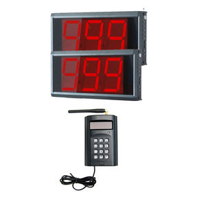 Hàng đợi gọi hệ thống không dây nhà bếp gọi Hệ thống 2pcs dẫn hiển thị Receiver + 1PC nhà bếp bàn phím cho nhà hàng Bar - Product Image 1