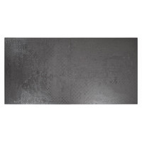Baldosa Decorativa Negra Doha 60x60 cm 10 mm Texturizada Mate Rectificada para Suelos Interiores