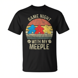 Camiseta My Meeple para Jugadores de Juegos de Mesa con Logotipo Personalizado, Hecha de Madera, Papel y Cartón con Acabado Mate - Product Image 2