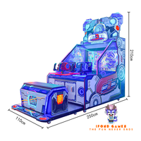Machine de jeu d'arcade 2026 IFD Crazy Ball3 Shoot Ball avec accepteur de billets, version anglaise, pour plus de 6 ans, garantie 1 an