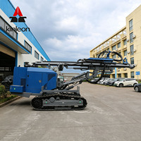 Foreuse de puits d'eau sur chenilles Kinleon Max. 50m, trou de 160-400mm, couple de 6000N.m, machine DTH, moteur Yuchai 73.5kW, pompe de boîte de vitesses