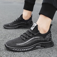 Chaussures de sport décontractées légères en tricot pour l'automne et le printemps, respirantes, pour la course à pied, vente en gros