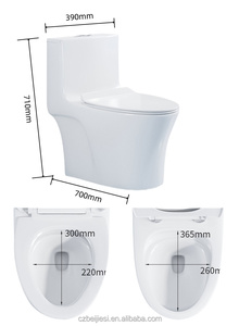 <span class=keywords><strong>Inodoros</strong></span> modernos de lujo de una pieza de cerámica oro blanco WC Sanitarios de doble descarga para <span class=keywords><strong>inodoros</strong></span> de baño para baño Gold Line - Product Image 5