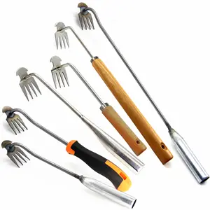 Herramientas multifunción para deshierbe de jardín, deshierbe manual de jardín, mango de madera de acero inoxidable, pala manual para jardín - Product Image 1
