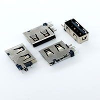 Ordinateur populaire 4p USB A Socket R/A Short body Dip Type connecteur USB femelle fabricant de prise usb