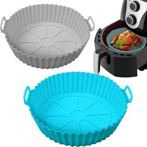 Round Food Safe Non Stick <b>Basket</b> Oven Accessories Air <b>Fryer</b> Pot Silicone Liners - Product Image 1