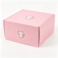 Boîte d'expédition pliable en carton ondulé personnalisée pour l'emballage de cadeaux cosmétiques